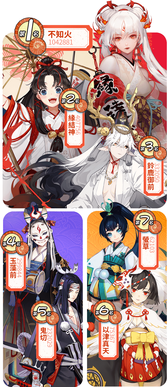 陰陽師夏日祈願祭 投票支持你的no 1獲豪華大禮